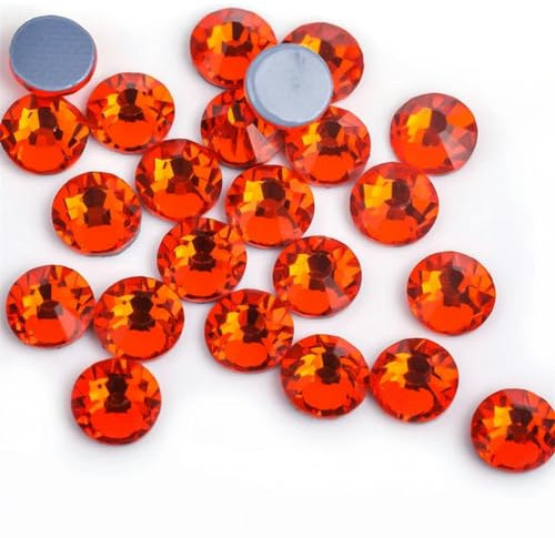 Better -diamantes de imitación para planchar/diamantes de imitación de cristal con fijación en caliente, Strass para costura y tela, piedras para prendas de vestir, jacinto-SS4, 1440 Uds.