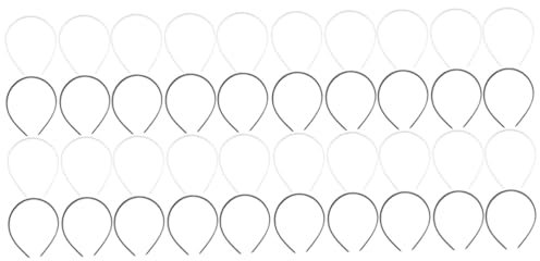 FRCOLOR 40stücke Antiskid Haarreifen Zähne Für Und Damen Schwarz Und Weiß Für Make-up Sport Und Tägliches Tragen