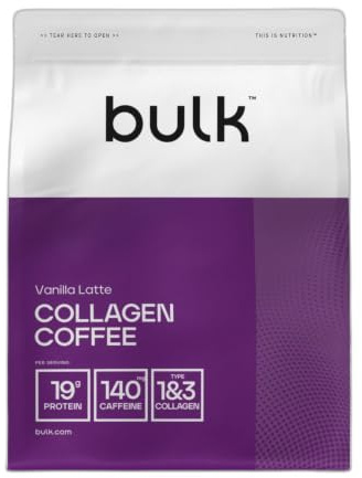 Bulk Kollagen-Kaffee, Vanille-Latte, 500 g | Hoher Proteingehalt
