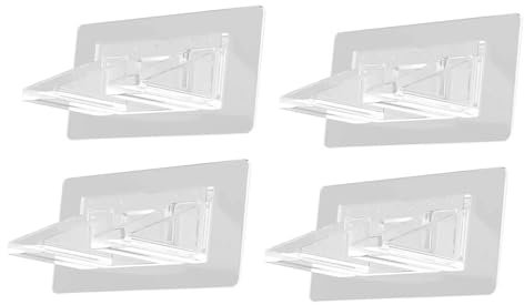 YUNNESS No Drill Shelf Support Pegs Punch Free Shelf Support Pegs Adhesive Shelf Bracket Cabinet Shelf Clips for Kitchen Cabinet
