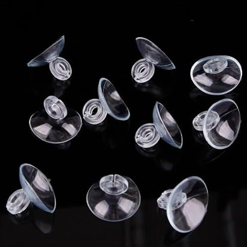 WinldMonmo Transparent Aquarium Suction Cup Holders, 10 Pack, for Fish Tank Tubing, Pumps and Filters