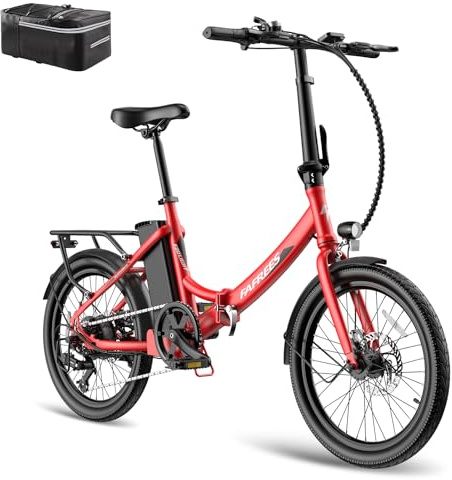 Fafrees F20 Light [ Offiziell ] E Bike Herren Klapprad 20 Zoll, Ebike Damen 36V 16,75AH Akku, E Pedelec 250W, Elektrofahrrad Max. 25km/h, City Fahrrad Elektro 120kg, E Mountainbike