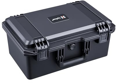 Lykus HC-3920 Wasserdichter Schaumstoffkoffer, Innengröße 37,5x20,1x15,3cm | IP67 wasserdicht, steckbarer Schaum, geeignet für Kameras, Objektive, elektronische Geräte und mehr