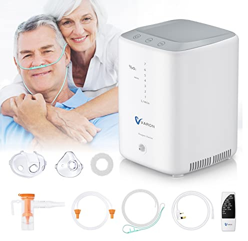 Health Oxygen Machine 1-7L/min Wheelchair Portable Oxygen Generator,30%-90% Suitable for Home Use.