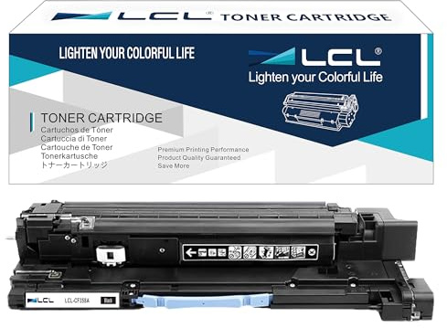 LCL återanvänd trumenhet 828A CF358A bildtrumenhet kompatibel med HP Color Laserjet Enterprise M855dn M855x M855xh Flow MFP M880z (1 trumma, svart)