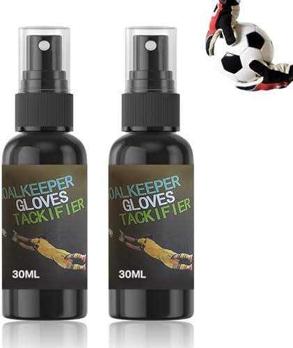 Gubuyi 30ml*2 Grip Spray Torwarthandschuhe, Gripspray | Goalkeeper Gloves Anti Rutsch Spray, Antislip Sticky Spray Für Handschuhe, Verbessern Sie Die Griffigkeit Von Handschuhen