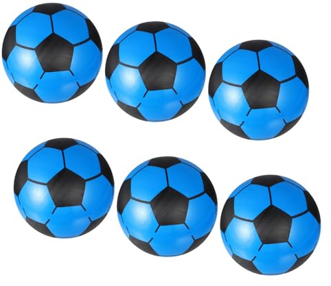 CIYODO Pelota de Espuma Futbol 6 Balones de Fútbol Inflables de PVC, Juguete de Fútbol Infantil para Playa, Piscina y Juegos al Aire Libre Color Aleatorio
