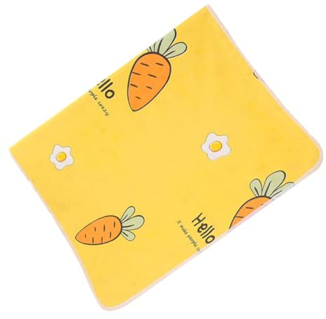 Holibanna 1 Pièce Tampon urinaire pavé à Langer pour bébé Tapis d'urinoir Nouveau-né Tampon d'urinoir pour bébé Coussin à Langer Coussin de lit imperméable Coton Jaune