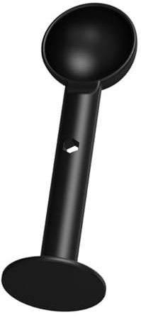 BESPORTBLE 2 in 1 Black Espresso Scoop with Coffee Powder Press Tamper, Plastic Coffee Measuring Spoon and Hand Tamping Tool for Espresso Making Accessories