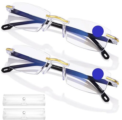Gafas de enfoque automático autoajustables | Gafas bloqueadoras azules, computadora de enfoque automático para fatiga ocular con tecnología de visión dinámica, lentes HD para hombres y mujeres