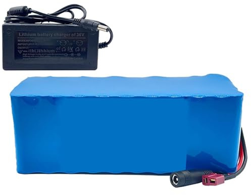 Batería De Litio De 36V Batería De Iones De Litio De 36V Batería Recargable De 36V Paquete De Batería De Litio De 36V 20AH Con Cargador Y BMS Para Kit De Motor De 0 A 350W 36V 20Ah,JST+XT30