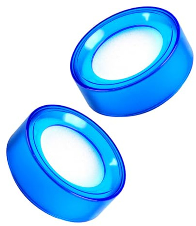 SUPVOX 2 Esponjas Humedecedoras para Dedos de Contar Dinero, Esponjas Pequeñas de Oficina Transparentes Azul, Herramienta para Cajeros y Clasificación Rápida de Billetes, Accesorio