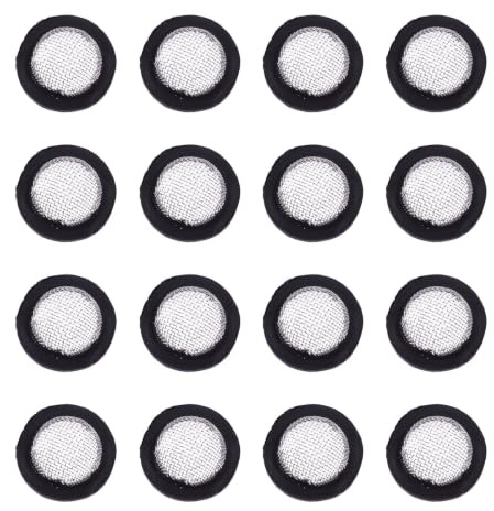 Angoily 40 Pièces Joint en Caoutchouc Noir pour Flexible Filtre Intégré, Rondelle Étanche en Caoutchouc et Acier Inoxydable, Compatible Pommeaux de Pluie