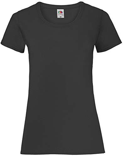 Basic T-Shirt Valueweight - für Damen Farbe schwarz Größe L
