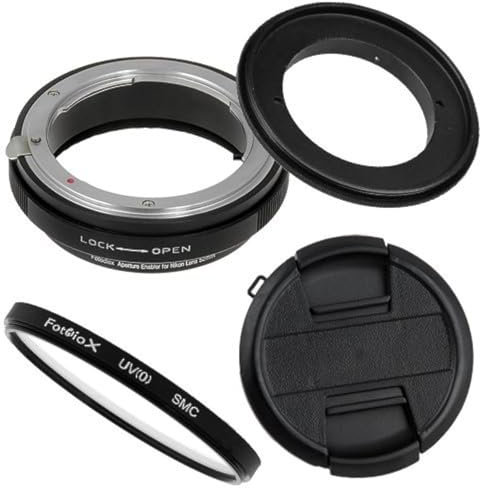 Fotodiox M-Reverse-77-Nikon-Kit RB2A 77MM Macro Reverse Ring Kit with G and DX Type Lens Aperture Control, 52MM Lens Cap and 52MM UV Protector Fits Nikon