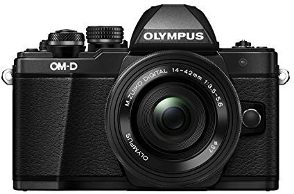 Olympus E-M10 Mark II Appareil Photo numérique Compact Ecran LCD 3 (7,62 cm) 16,1 Mpix USB/Wi-FI/Optique/Jack Noir + EZ Pancake Objectif 14-42 mm Noir, V207052BE000
