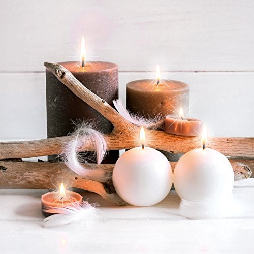 Eurographics Candles & Light 40x40 LED, Leinwand, bunt, 40 x 40 x 4 cm