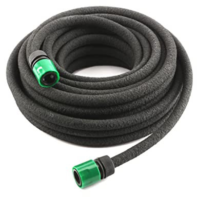 My Garden Soaker Hose15M – Flexible Garden Soaker Hoses, Drip, Leaky, Irrigation Pipe – 30% Water-Saving System for Flowerbeds, Hedges & Plants Easy to Connect (Black-15 Metre)