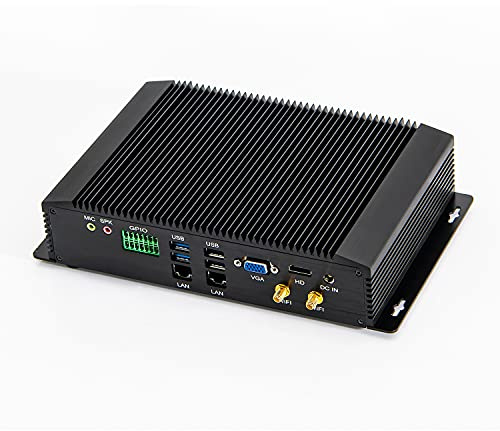 KINGDEL i7 CPU Compact Mini PC with 8GB RAM 256GB SSD, HD Graphics, 6xCOM, 4xUSB 3.0, 4xUSB 2.0, 2xLAN, GPIO, HD Ports, VGA W-11 Pro