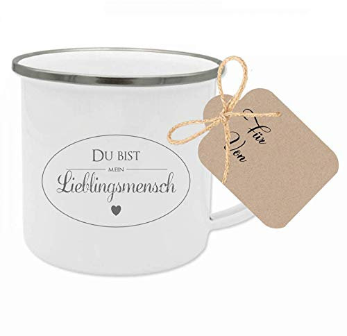 Tasse mit Spruch “Du bist mein Lieblingsmensch” I Das besondere Geschenk für die beste Freundin, den Partner, einen Lieblings- Menschen I Geschenkidee zum Geburtstag, als Dankeschön