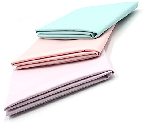 VmG-Store 3 x 0,5 m, bomullstyg, set, 148 cm bred, 100 % bomull, 3,5 m, material, urval, många färger, lapptäcke (pastellfärger, set om 3)