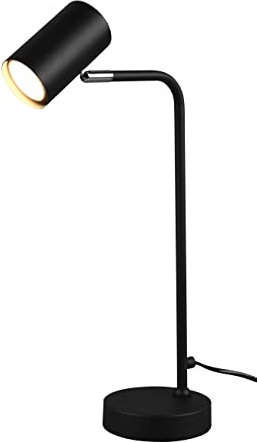 Trio Leuchten Tischleuchte Marley 512400132, Metall Schwarz matt, exklusiv Leuchtmittel 1x GU10