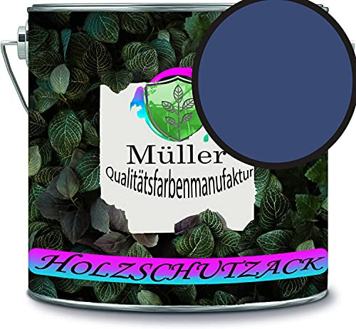 Holzschutzlack Holzlack Holzlasur wetterbeständiger Langzeitschutz Wetterschutzfarbe Holzschutzfarbe RAL 5000 Violettblau // Müller Qualitätsfarbenmanufaktur