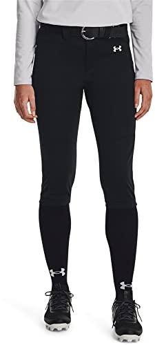Under Armour Womens Utility Softball Pants 22, (001) Black / / White, X-Large