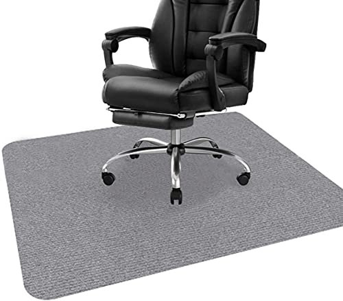 Bodenschutzmatte, Bürostuhl-Matte, rutschfeste Computerstuhl-Matte für Gaming, Schreibtischstuhl-Matten für Rollstuhl, Geräuschreduzierung, Bodenschutzmatte 4 mm, 80 x 100 cm, grau