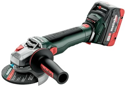 Metabo WB 18 LT BL 11-125 Quick Akku Winkelschleifer 18 V 125 mm Brushless + 2x Akku 5,5 Ah + Ladegerät + metaBOX (613054660)