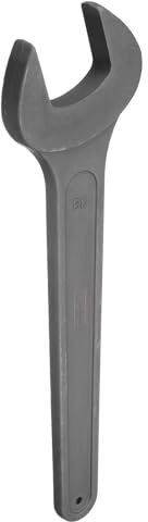 sourcing map Single Open Ended Spanner Wrench, 60mm (2 3/8-inch), Thicken Carbon Steel Open End Wrench Tool for Automotive Repair and Furniture Assembly, Grey