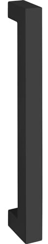 Marchesi Schrankgriff Quadra LA 570mm - moderner Türgriff Länge 600mm, Edelstahl schwarz matt pulverbeschichtet