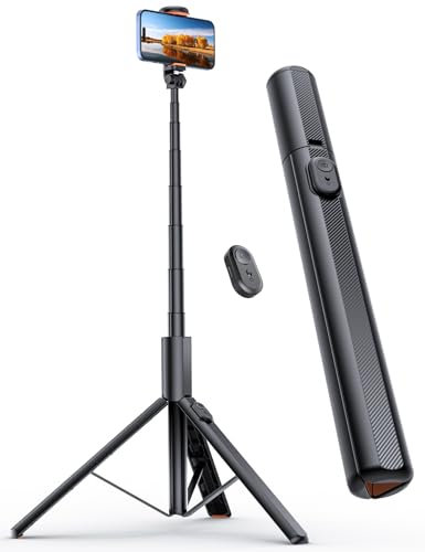 ANXRE 180cm Trípode para Movil Monopies, Palo Selfie Tripode para Móvil y Cámara Palo Selfie Tripode para Movil con Remoto, Extra Largo Trípode Teléfono Compatible con Phone y Cámara
