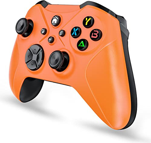 FOIRCEADAL Orange [Need to Upgrade Wireless Controller for X-One S/X XBOX PC with WiFi/Programming/Vibration/3.5 mm Audio/Turbo/6-Axis Gyroscope Compatible Xbox Series S/X/Android/iOS