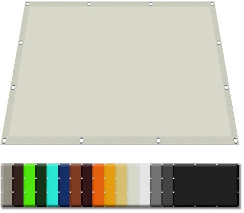 Tende da Sole per Esterno 120 x 250 cm Protezione Solare Raggi UV Rete Parasole Protezione Raggi UV Poliestere Antistrappo per Esterno Giardino, Terrazzo, Sabbia, bianco