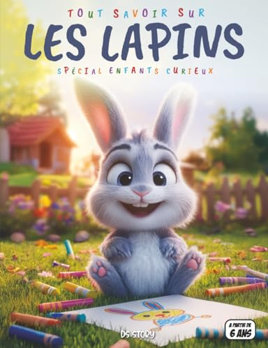 Tout savoir sur les Lapins – Spécial enfants curieux: Petits sauteurs malins – Races, alimentation, comportement, quiz interactif & coloriages éducatifs