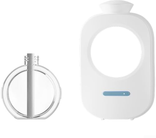 Difusor de aromaterapia automático recargable, pulverizador de aceite silencioso para el hogar, hotel, dormitorio, abdominales blancos, portátil, inalámbrico, con control de un solo toque para relajar
