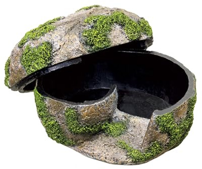 Zilla Rock Lair, Naturalistic Hide, Supports Shedding and Egg-Laying, Retains Humidity, Ideal for Snakes and Lizard, Small