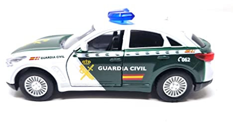 PLAYJOCS Coche Guardia Civil GT-1009 Coche metálico Juguete para niños y coleccionistas.