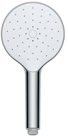 WENKO Duschkopf, Nie Wieder Kalk, Antikalk mit automatischer Reinigungsfunktion, Brausekopf Rund, Chrom 0 x 12 x 12 cm
