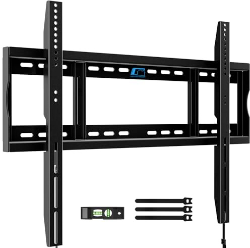 Home Vision TV Wandhalterung Fest 48-120 Zoll, Max VESA 800x600, 120 kg | Schwerlast 120 kg, Extra Flach 3,2 cm, Platzsparend, Für Große Flach & Curved Fernseher & Monitore