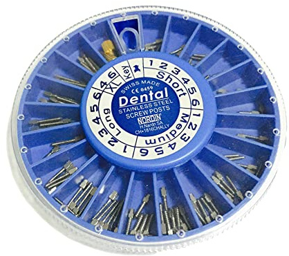 Sino Dental Enododontic Titanio Dental Vite Perni 120 pz/scatola Con Chiave Acciaio Inossidabile/Titanio Puro/Oro Placcato (Golden)