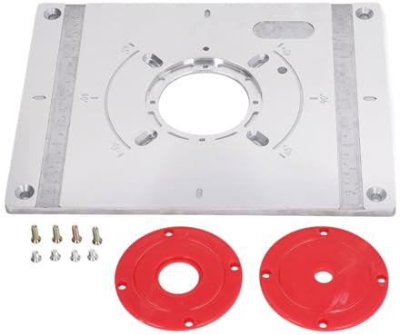 Router Table Insert Plate, Aluminum Alloy Router Insert Plate Router Table Plate Router Template Plate Router Table Mounting Plate Bench Router Plate for Wood Trimmer Router Trimming Engraving Machine