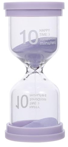 Cabilock Temporizador de Reloj de Arena Temporizador de Cepillado de 10 Minutos Temporizador de Cocina Timer Regalos cumpleaños Vidrio Herramienta Adornos Decorar niño Decoraciones