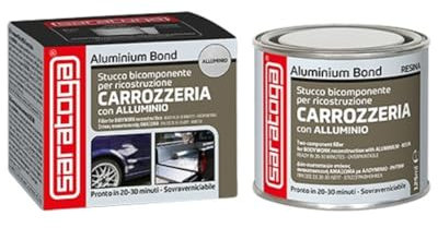 Aluminium Bond - STUCCO BICOMPONENTE per ALLUMINIO e LEGHE 125ml + catalizzatore