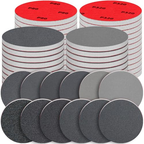 48 Pcs 75mm Sanding Sponge Set 80-3000 Grit Sanding Pads, Flexible Sandpaper Block Coarse and Fine, Foam Sanding Pads Washable and Reusable, Wet and Dry Sandpaper for Metal Wood Wall Polishing