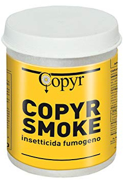 COPYR | Copyr Smoke: Insetticida Fumogeno pronto all'uso contro Insetti Volanti e Striscianti Pulci Cimici Scarafaggi e Formiche - barattolo da 30 gr