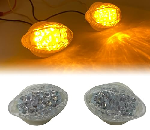 Verkleidung Einbau für E-Geprüft LED Bernstein Blinker für Motorrad