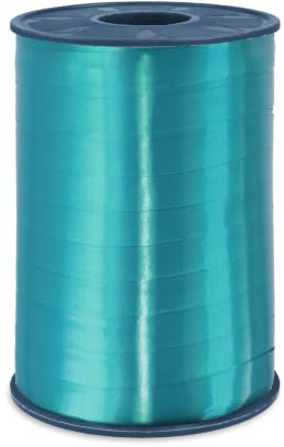 PRÄSENT C.E. PATTBERG Geschenkband meergrün, 250 Meter Ringelband 10 mm zum Basteln, Dekorieren & Verpacken von Geschenken zu jedem Anlass