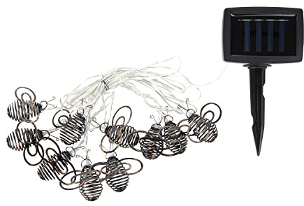 Haushalt International LED Solar Lichterkette Bienen 10 LED